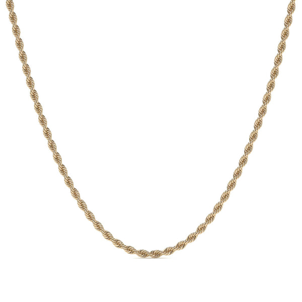 Cadena De Oro Hombre Italiano Torsal 10k Calibre 2.4mm