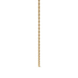 Cadena De Oro Hombre Italiano Torsal 10k Calibre 1.9mm