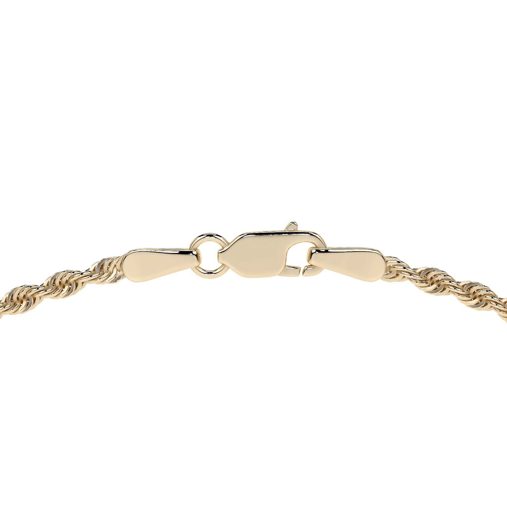 Cadena De Oro Hombre Italiano Torsal 10k Calibre 1.9mm