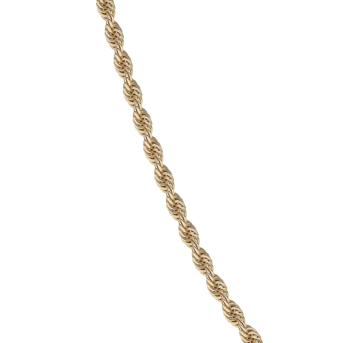 Cadena De Oro Hombre Italiano Torsal 10k Calibre 1.9mm