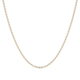 Cadena de Oro 14K Valentino 40cm | Collar de Oro Italiano con Broche de Argolla | Joyería Fina