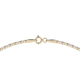 Cadena de Oro 14K Valentino 40cm | Collar de Oro Italiano con Broche de Argolla | Joyería Fina