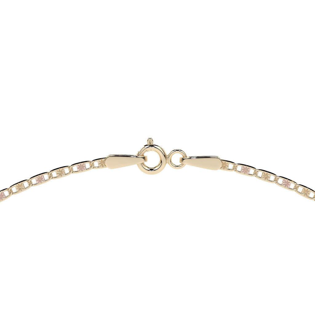 Cadena De Oro De 10k Valentino Calibre 1.3mm