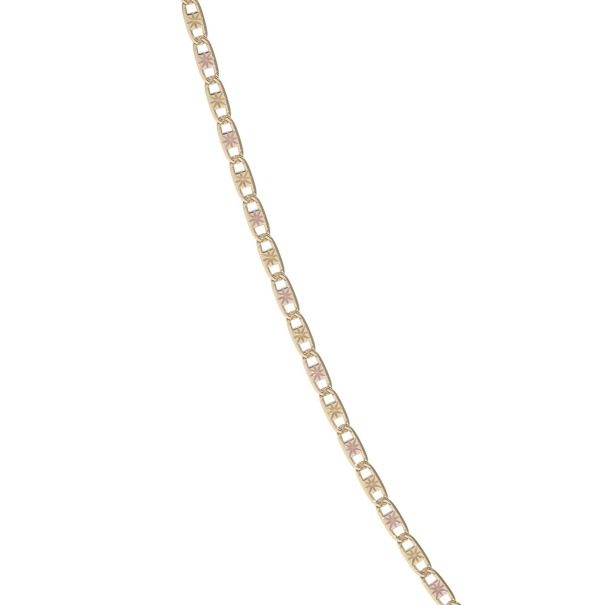 Cadena de Oro 14K Valentino 40cm | Collar de Oro Italiano con Broche de Argolla | Joyería Fina