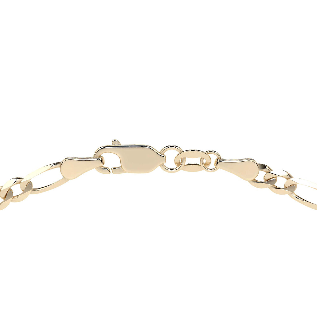 Cadena de Oro 10K Figaro 3x1 Unisex| Collar Italiano 3.5mm Imperial Jewelry | Joyería Fina Resistente