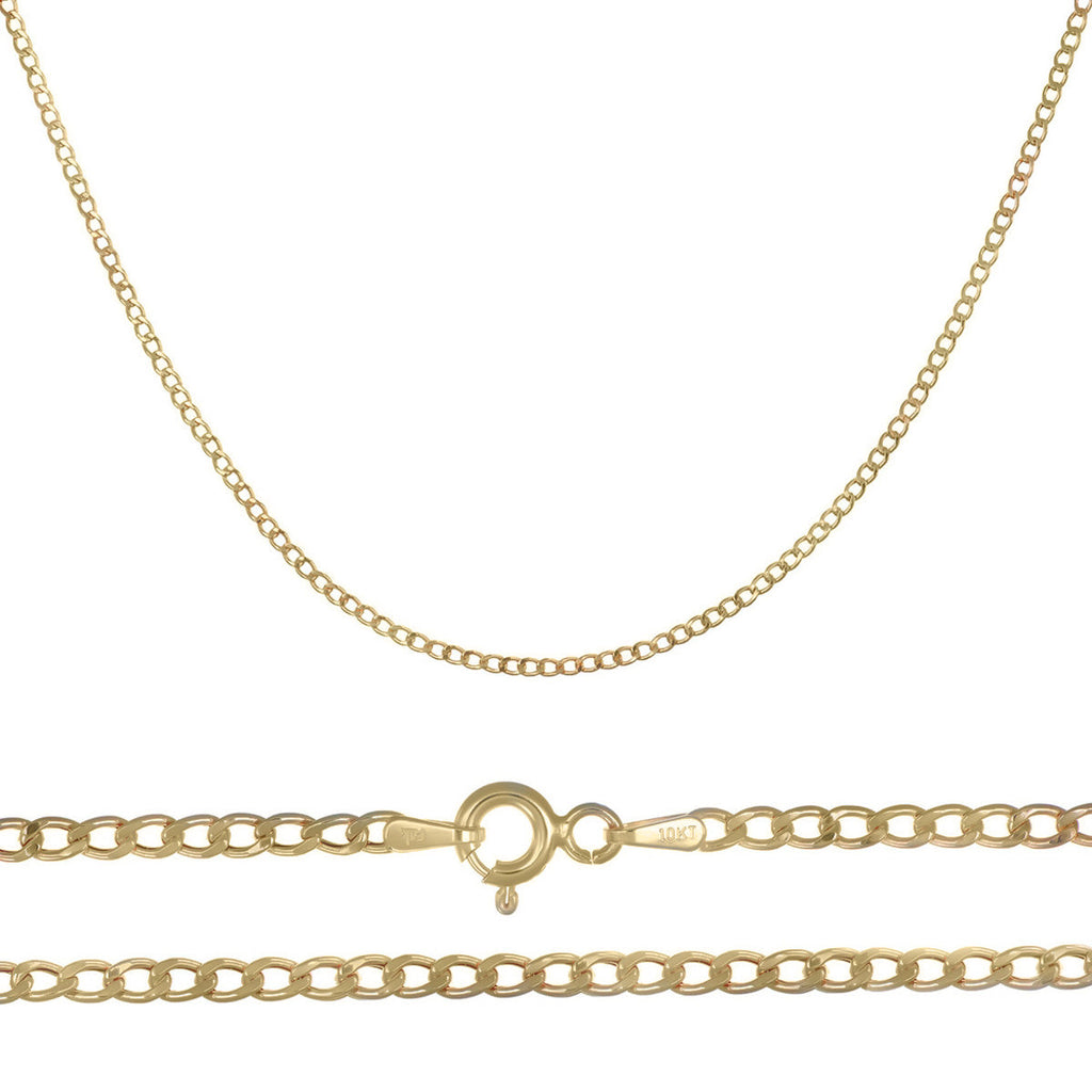 Cadena Italiana De 14k, Estilo Cubana, Calibre 2mm, De 50cm
