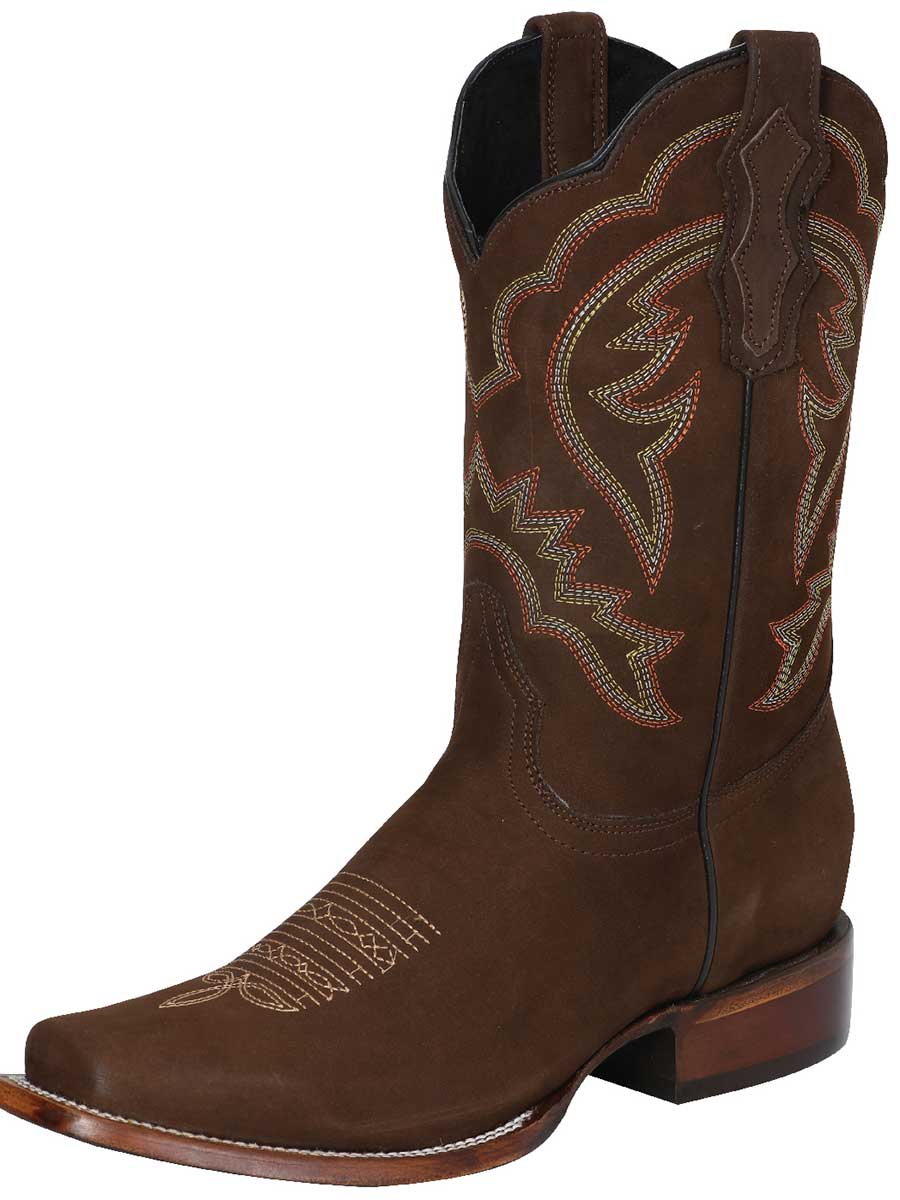 Bota Vaquera de Hombre El Señor de los Cielos Rodeo en Piel Bovino Nobuck 124065