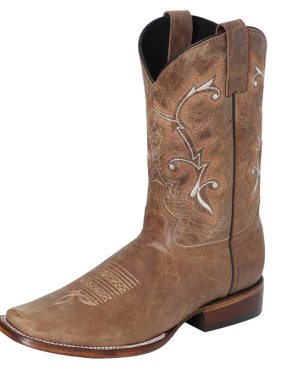 Bota Vaquera de Hombre El Señor de los Cielos Rodeo en Piel Color Tan 124068