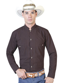 Café Charro Manga Larga Camisa 124911