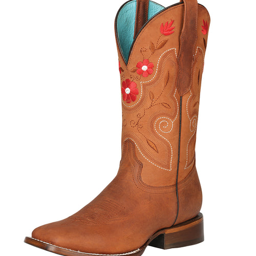 Bota Vaquera de Mujer El General en Piel Bovino Crazy Color Shedron 125367