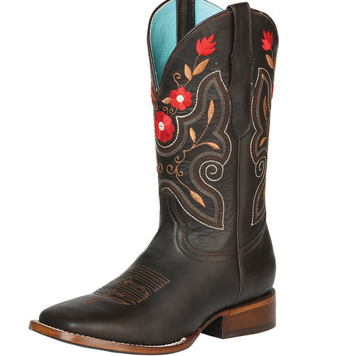 Bota Vaquera de Mujer El General en Piel Bovino Color Café 125369