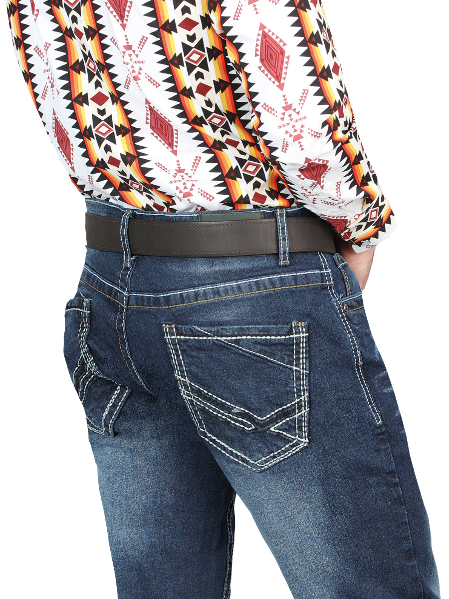 Pantalón de Mezclilla de Hombre El General en Mezclilla Color Azul 126628