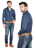 Pantalón de Mezclilla de Hombre El General en Mezclilla Color Azul Marino 126631