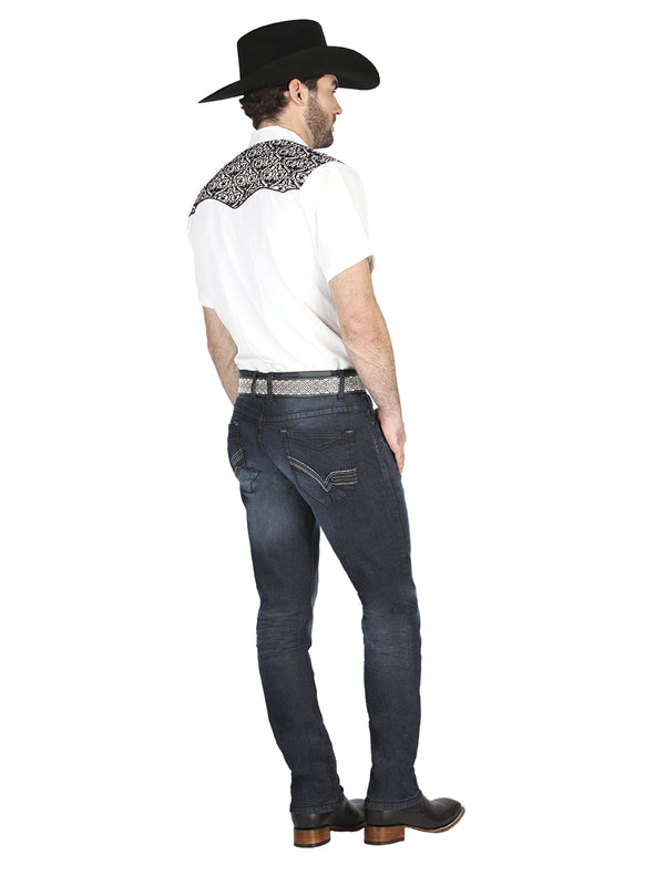 Pantalón de Mezclilla de Hombre El General en Mezclilla Color Azul Marino 126634