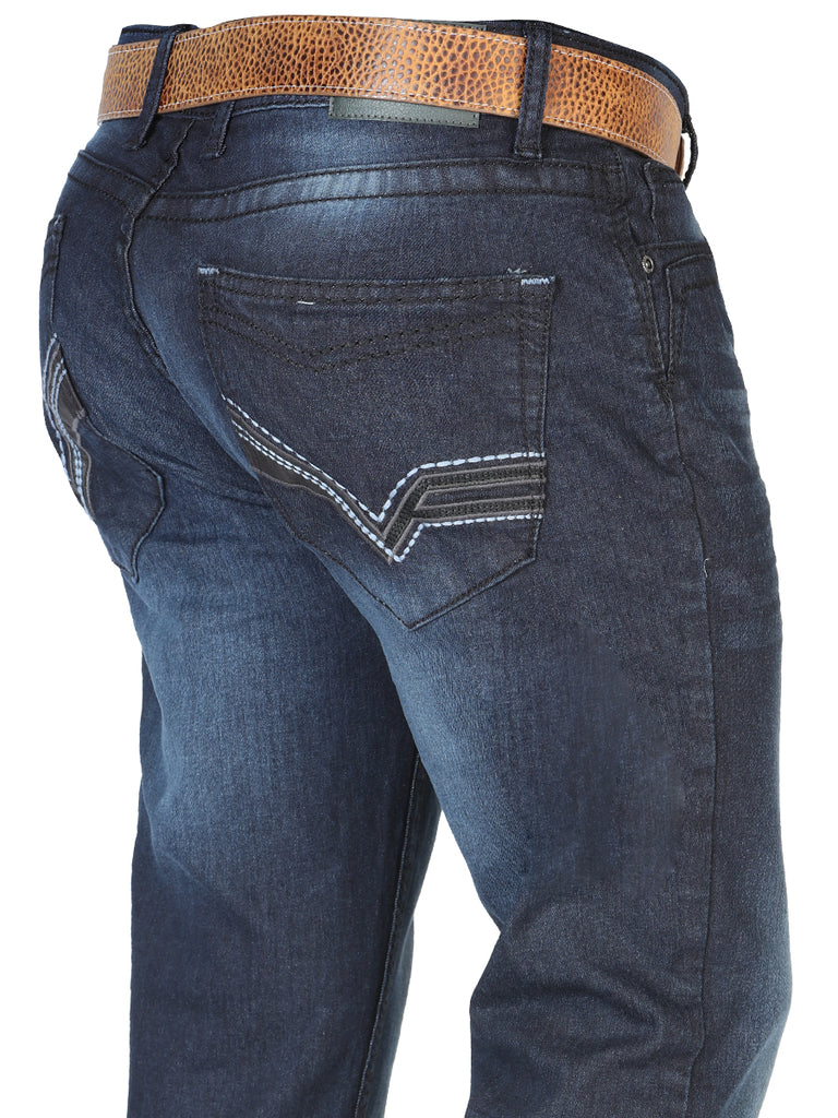 Pantalón de Mezclilla de Hombre El General en Mezclilla Color Azul Marino 126634