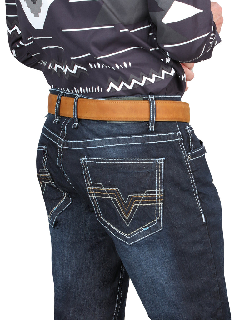 Pantalón de Mezclilla de Hombre El General en Mezclilla Color Azul Marino 126635