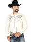 el Señor de los Cielos Bordado Camisa Beige/gris 126679
