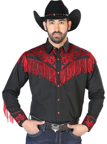 Camisa Vaquera L/ Manga El Señor De Los Cielos No.12 65% Poliéster 35% Algodón Negro 126697