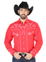 el Señor de los Cielos Bordado Camisa Rojo/blanco 126713