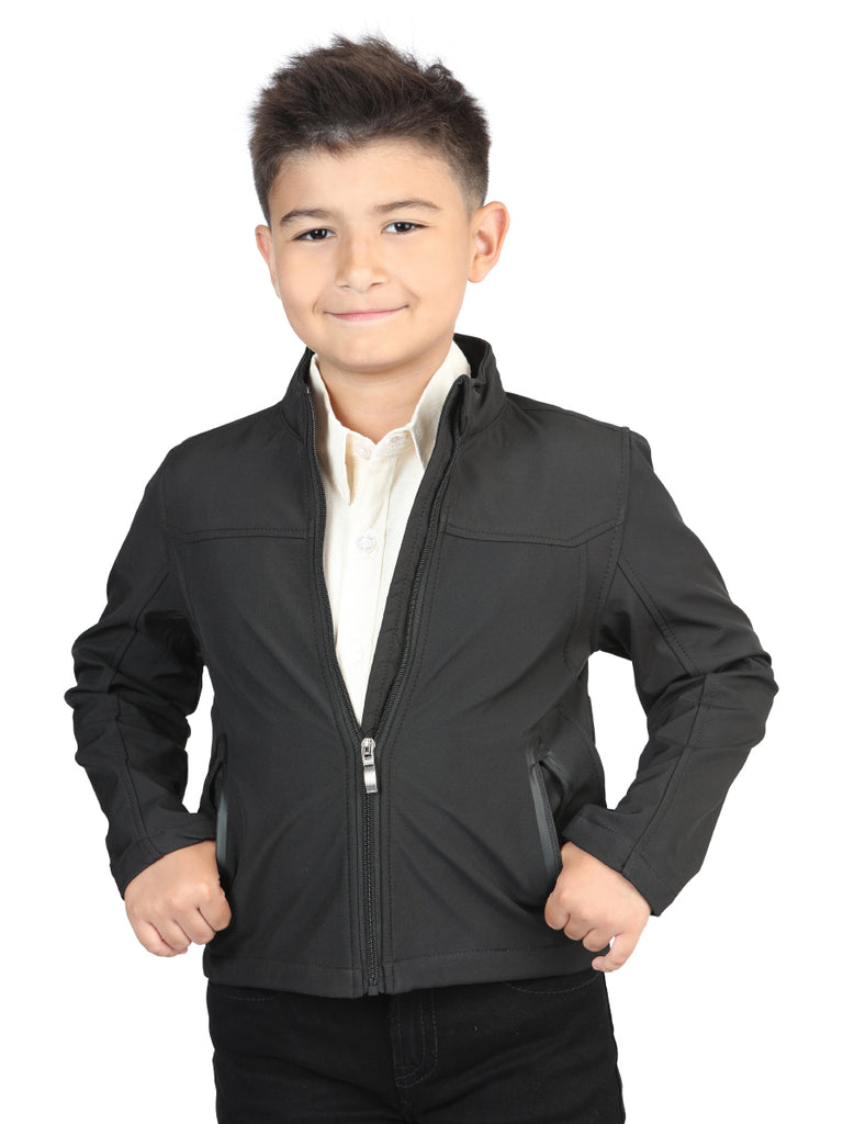 Chamarra de Niño Centenario en 100% Poliéster Color Negro 127082