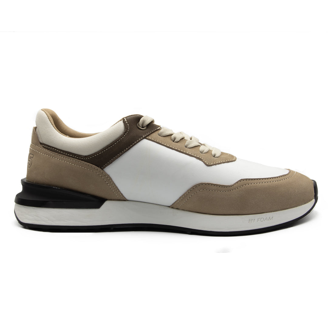 Sneakers Hi-Foam De Piel Tabaco