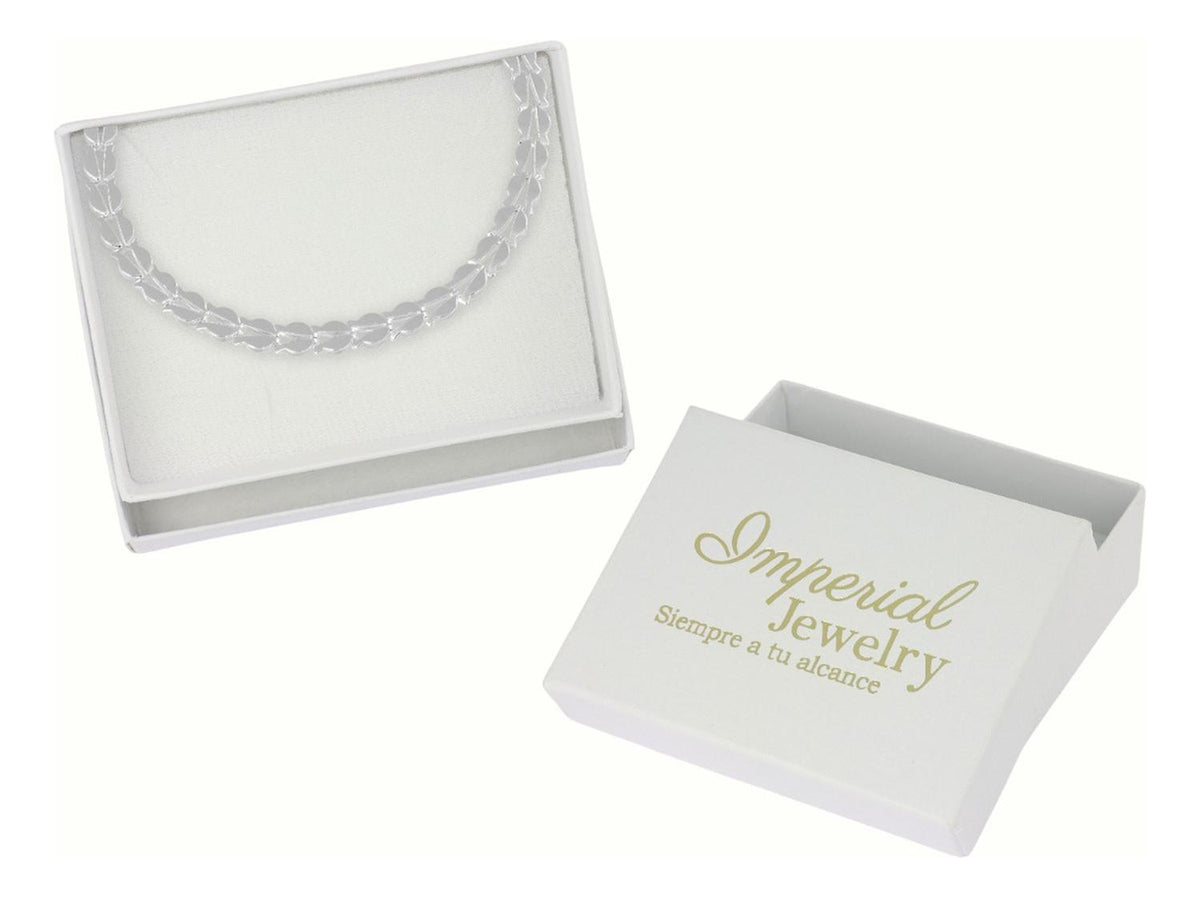 Pulsera De Plata 925 Armado A Mano De Flor De 18 Cm De 2mm