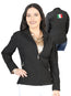 Dama Zipper Chamarra Negro 170075
