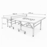Mesa de Ping Pong y Frontenis para Interior