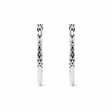 Arete Arracada De Plata 925 Diamantada Panal Para Mujer
