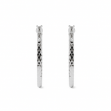 Arete Arracada De Plata 925 Diamantada Panal Para Mujer