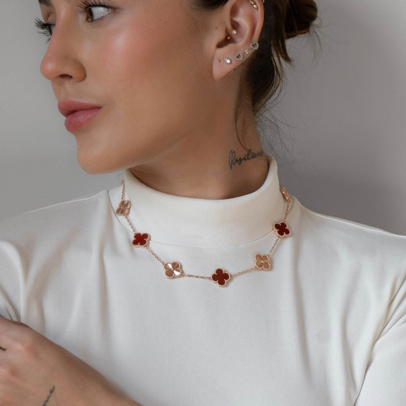 Collar Alhambra 10/20 Motif Red