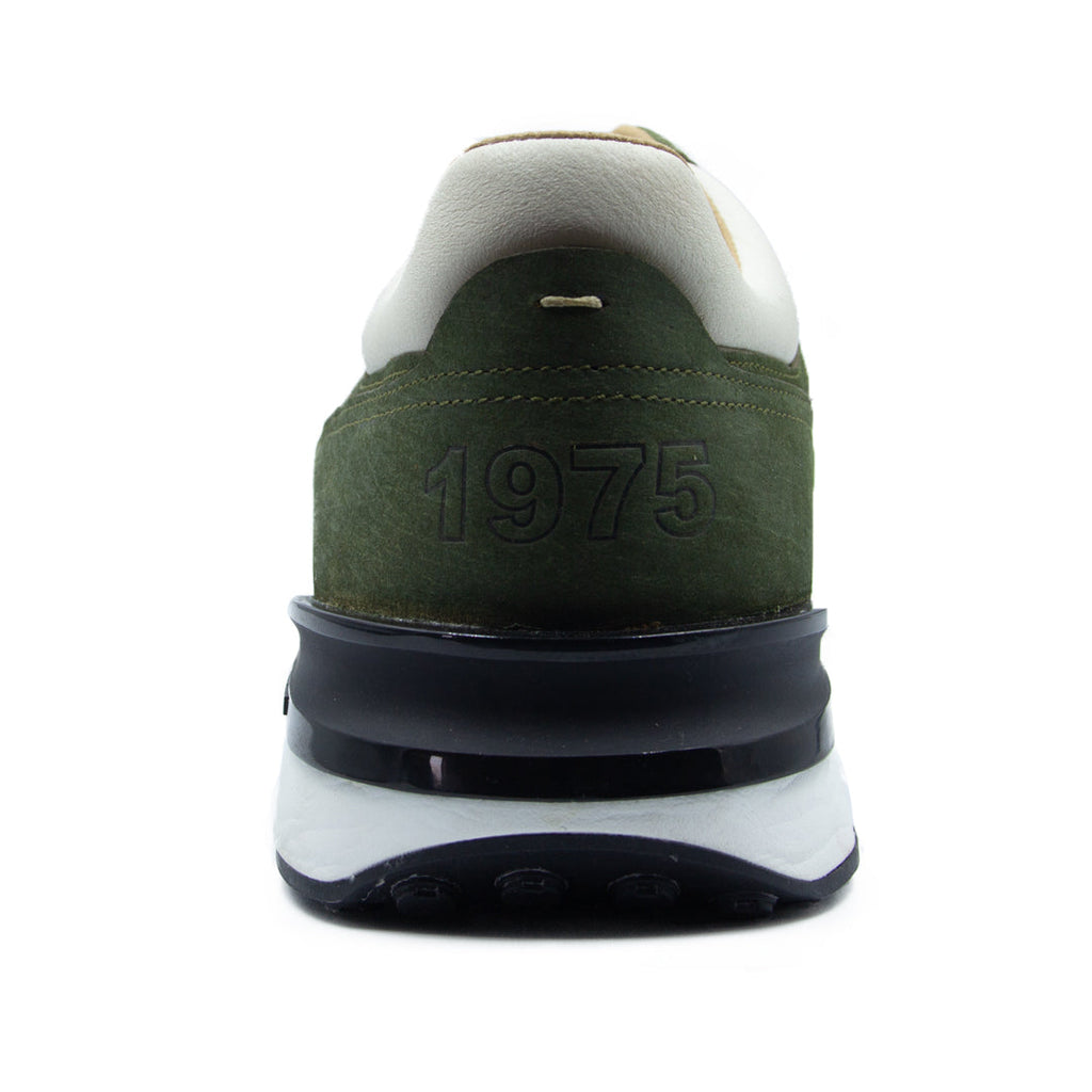 Sneakers Hi-Foam De Piel Olivo