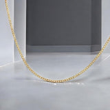 Cadena Italiana De 10k, Estilo Cubana de Calibre 2mm