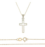Collar Para Mujer De Oro De 10k De Cruz