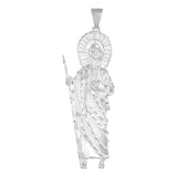 Dije De Plata 925 Figura San Judas 7.8 Cm Para Collar Hombre