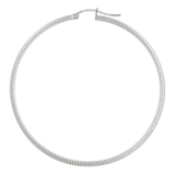 Arete Arracada Diamantada De Plata Ley 925 Para Mujer Candy 55 mm