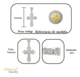 Dije Turco De Plata 925 De Cruz Hermosa Con Zirconia