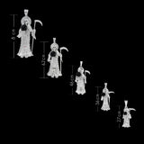 Dije De Santa Muerte De Plata 925 2.7cm