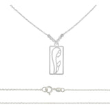 Collar De Madona De Plata 925 Con Bola Diamantada De 45 Cm