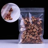 100 Bolsas Esmeriladas de Cierre Hermético de Cremallera Resellable. Ideal para Envasado, Empaquetado y Exhibición de Alimentos. Almacena Frutos Secos, Café.