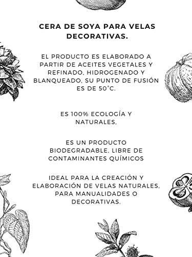 Cera de soya de bajo punto de fusión para masajes y velas decorativas