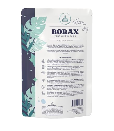 Bórax Pentahidratado en Polvo – Detergente Natural y Multiusos