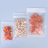100 Bolsas Esmeriladas de Cierre Hermético de Cremallera Resellable. Ideal para Envasado, Empaquetado y Exhibición de Alimentos. Almacena Frutos Secos, Café.