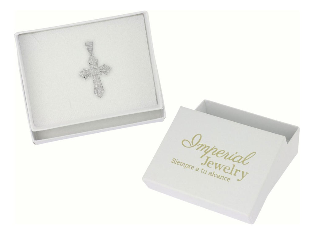 Dije Turco De Plata 925 De Cruz Hermosa Con Zirconia