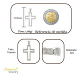 Dije Turco De Plata 925 De Cruz Con Zirconia