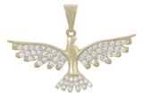 Dije De Aguila Con Zirconia En Oro De 10k 2.4 Grm