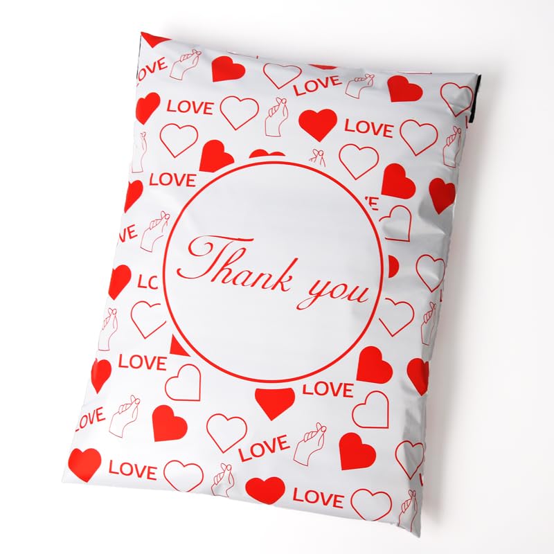 100 Bolsas de Envio Animada 25 * 33 4 cm, Sobre de Plástico de Calidad Resistente con Tira Autoadhesiva, Perfecto para Envíos y Embalaje, A prueba de Desgarros, Sobre Multiuso