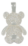 Dije Turco De Plata 925 De Oso Con Zirconia