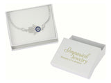 Pulsera De Plata 925 De Mano De Fatima Con Zirconia