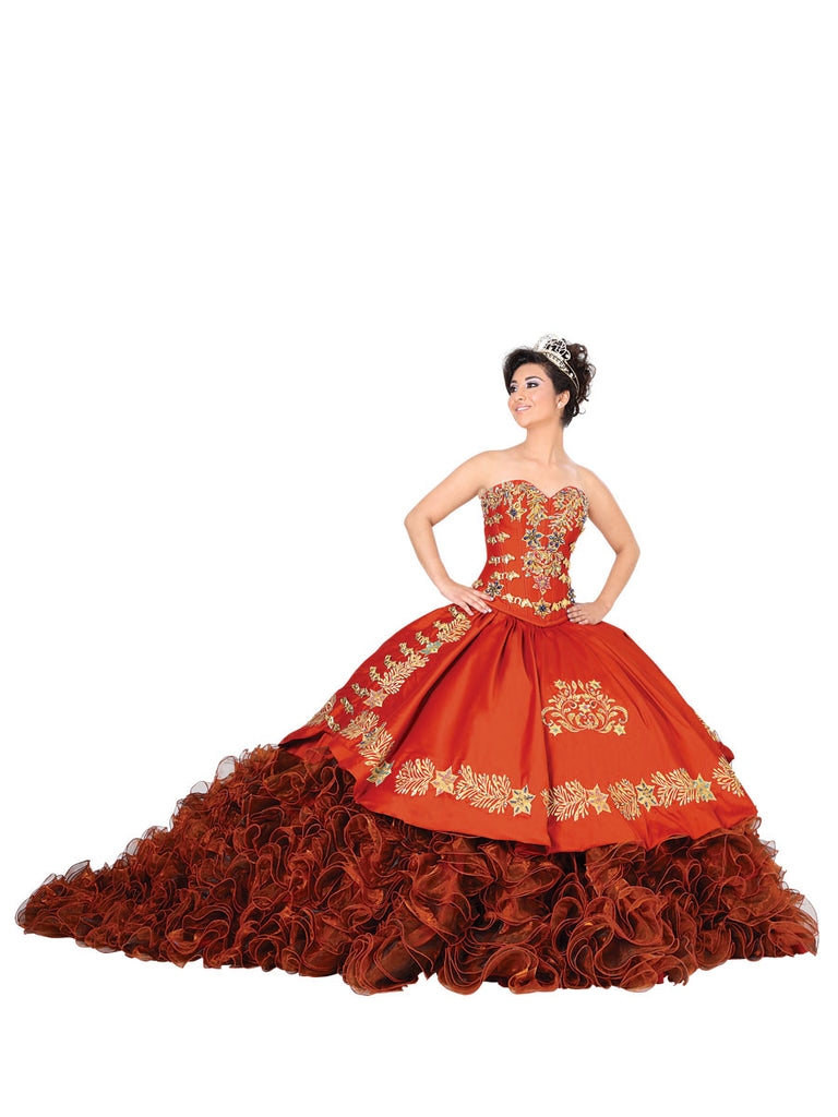 Vestido de Mujer El General CH-04 en 100% Poliéster Color Dorado 600020
